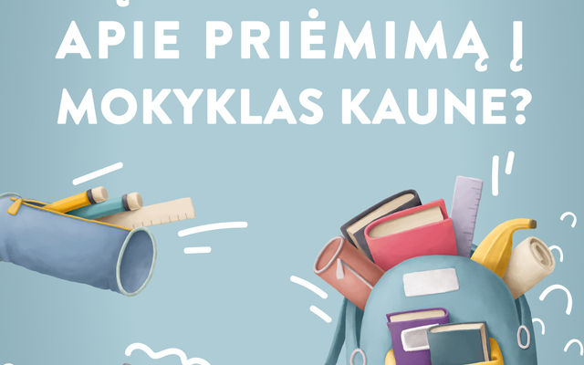 Informacija tėvams apie priėmimą į mokyklas